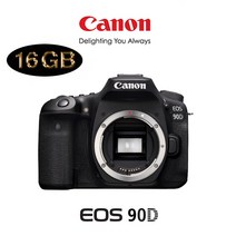 CANON EOS 90D BODY + LCD보호필름 + 16GB 메모리 패키지, 64GB