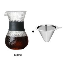 콜드블루 메이커 더치 드립 홈카페 메이커 아이스 아메리카노 커피, 600ml Filter