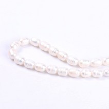 [루앤블리] 밥풀 담수 진주 구멍 줄진주 반지 진주목걸이 머리핀 묵주재료 부자재 마스크