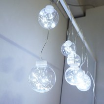 한소픈 LED 큰볼 전구 가랜드 볼 전구 캠핑 조명 인테리어 전구 크리스마스 소품 겨울 인테리어소품 트리 장식품 줄줄이 조명, 클리어