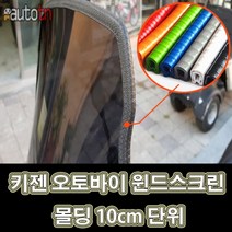 LJ 키젠 오토바이 윈드스크린 몰딩 블랙 화이트 레드 그레이 민트 블루 오렌지 8가지색상 10cm 단위, 1개, 화이트10CM