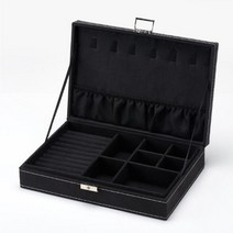 주얼리 녹색 벨벳 더블 레이어 휴대용 다기능 목걸이 반지 팔찌 보석 패션 케이스 18