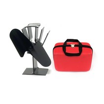 헬로우캠핑 무동력 에코팬써큘레이터 무동력팬 스토브팬 캠핑용품, 에코팬 블랙+전용가방