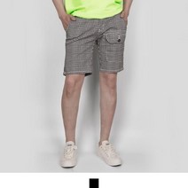 넘버나인 앞판 포켓 체크패턴 반바지