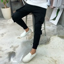 용된다 남자 전술 카고 스판 조거 팬츠