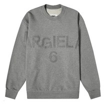 MM6 메종 마르지엘라 SIX LOGO 스웨트 셔츠 S52GU0160 S25537 858M GREY [MSC012gr]