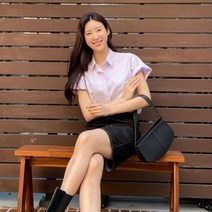 [바보사랑] 여성 여름 봄 히테드 반팔 루즈핏 남방 남방