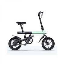 신형 14인치 전동 스마트 접이식 자전거, 마카롱그린, C4 33KM