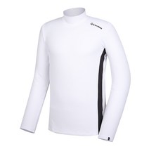 [테일러메이드]남성 라인 배색 하이넥 티셔츠 TMTHJ4978-100