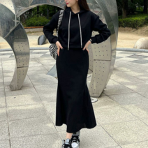 쉐얼유 여성용 헤이즐 후드 머메이드 스커트 세트