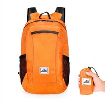 케일 배낭 가방 트레일러닝백 10l-20l 경량 접이식 방수 야외 등산 여성 남성 스포츠 여행 하이킹 쇼핑, 오렌지 -20L