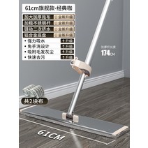 청소기 가정용 손세탁 불필요 평평한판 대걸레 편리한 평판스캐너, T13-61cm업그레이드 빅사이즈 판 알루미늄판 베이지