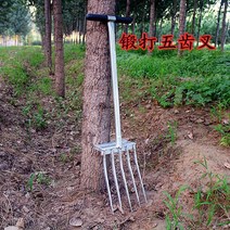 쟁쇠 로터리삽 텃밭관리기 밭갈이 기계 땅콩 포크 도구 농업용 포크 올스틸 터닝 흙 풀기 인공물 작살 세 톱니 포크 네 포크 단조 철 포크 54, 무거운 다섯 톱니 포크