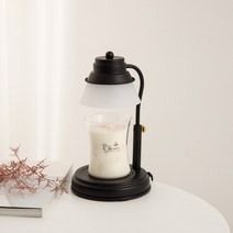 캔들백화점 (국내산)높낮이 조절 워머 + 천연소이 디자인캔들 세트, 국내산 블랙워머+블랙체리(300g)