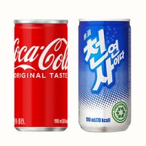 마셔몰 코카콜라190mlx15캔+천연사이다190mlx15캔 (총30캔), 1세트, 190ml