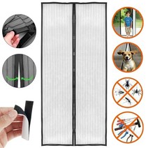 anti-mosquito anti-fly screen 마그네틱 도어 커튼 top-to-bottom seal snaps 자동 여름 홈 액세서리, 프랑스, 100X220cm