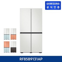 삼성전자 (코타_4도어)삼성 비스포크 냉장고(870L) RF85B9131AP +쿠첸 10인용 전기밥솥+ 신세계5만원상품권, 화이트/화이트