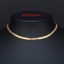 스네이크목걸이 뱀줄목걸이 18k 14k 실버 두줄 목걸이 펑크 칼라 플랫 블레이드 스네이크 링크 체인 초커