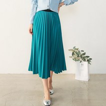 헤이올리 펄 블랙밴드 플리츠 스커트 SH163S