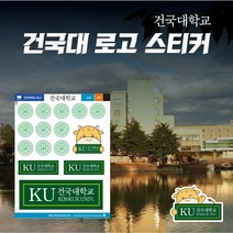 건국대학교 로고 차량용 포인트 스티커 데칼 스킨, 3번(중형-투명)
