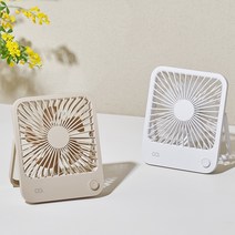 오아 스퀘어 미니 탁상용 무선 캠핑 휴대용 USB 선풍기오아 선풍기, 베이지 F0204
