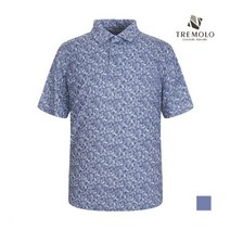 인디안 TREMOLO 남성 패턴포인트 카라반팔셔츠__TRBASWM3316