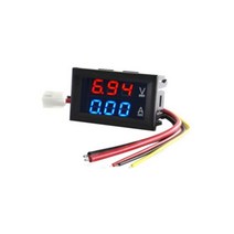 분광계 광도계 적외선 DC 100V 10A 전압계 전류계 파란색 + 빨간색 LED 앰프 듀얼 디지털 게이지, Red-Blue