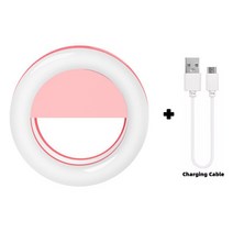 자연광조명 유튜버조명 촬영 방송용 개인방송 사진 장비 FGCLSY-신상 링 LED 플래시 USB 충전식 셀카 필 라, 03 Pink