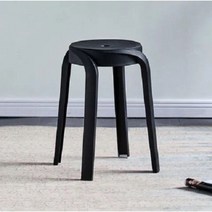 예스쓰리유통 SKW 북유럽 간이의자 캔디 스툴, 블랙, 1개