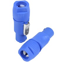 10PCS / 부지 Nac3Fca 스피 플러그 3 핀 남성 Powercon 커넥터 20A 250V AC 전원 플러그 커넥터, 하나, 푸른