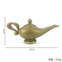 할로윈 파티 용품 블로우 성형 알라딘 마술 램프 의상 소품 무대 장식 소품, 프리사이즈, 알라딘의 램프