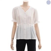 더아이잗 GD01 브이넥 허리스트링블라우스 IL5N0BL87