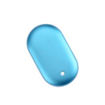 휴대용 올인원 캠핑 파워뱅크 2022.2 in 1 미니 보조베터리 5200mAh 핸드 워머 겨울 양면 난방 포켓 5V 2A, 02 Black