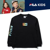 휠라 본사 직영 [FILA] 키즈 그라 로고 RL FK2RLD1103X_BLK