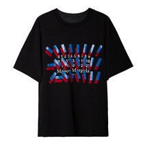 메종 마르지엘라 테이프 프린트 오버사이즈 티셔츠 S29GC0297 S23935 855