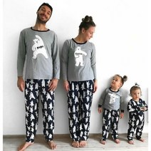 아기랑 모녀 커플룩 패밀리룩 크리스마스 캐주얼 가족 잠옷 세트 여성 남성 어린이 곰 옷