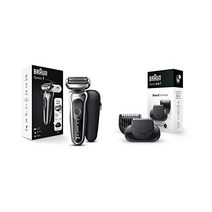 Braun 브라운 시리즈 77020년대 남성용 플렉스 전기 면도기 습식 건식 충전식 무선, Trimmer Attachment