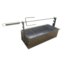 통 바베큐 기계 캠핑 야외 꼬치 업소용 바베큐통 자동, 자동 전기 회전 바베큐기계