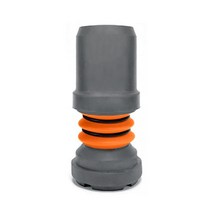 Flexyfoot Crutch 페룰 충격 흡수 목발 고무 16-25mm, 19mm 2개, 그레이