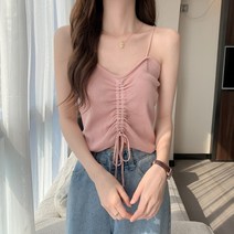 슬림 엑스 망고 스트랩 크롭티 언발 레이어드 홀터 언더붑 뒷트임 슬리브 나시