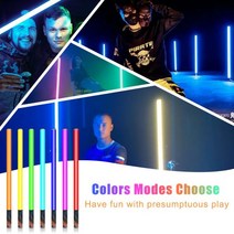 RGB 스틱 조명 무드 라이트 사진촬영 led 85cm 분위기 램프 tiktok youtube 룸 파티 바 장식., 2개, 01 2pc, 2pc