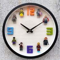 레고 마블 닌자고 베어브릭 피규어 12인치 벽시계, 마블-타입3