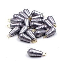 해루질 Posidon 5 개/몫 무게 크기 10g/15g/20g/30g/40g/50g/60g/70g 물방울 리드 낚시 타원형 분할 샷 싱, 02 15g 5pcs