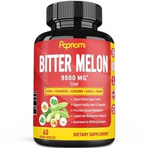니엠 페누그리크 커큐민 마늘 파파야를 포함한 9500mg 비터 멜론 여주 추출물