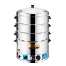 떡시루 증숙기 스텐찜기 전기만두찜기 가열 가정용, 47cm 4단(6가지 주요 기능 업그레이드)