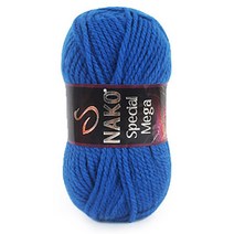 NAKO 나코 스페셜 메가 털실 낱볼, 1500 파랑
