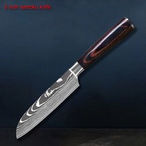 고기슬라이서 육설기 커터Kitchen Knife 1-10PCS Set Meat Cleaver Chef Knives Stainless Steel Santoku F, 05 E