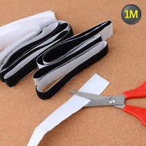 신발 가방 파우치 수선용 잘라쓰는 찍찍이 롤, 색상, 흰색, 1개