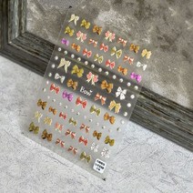 1시트 딸기 하트 보우 네일 스티커 패션 DIY 아트 데칼 접착제 랩 매니큐어 장식, 한개옵션1, 01 to-1330