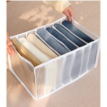 별나라 매쉬 옷정리 칸칸이 수납함, 중형 17*36*17cm, 블랙